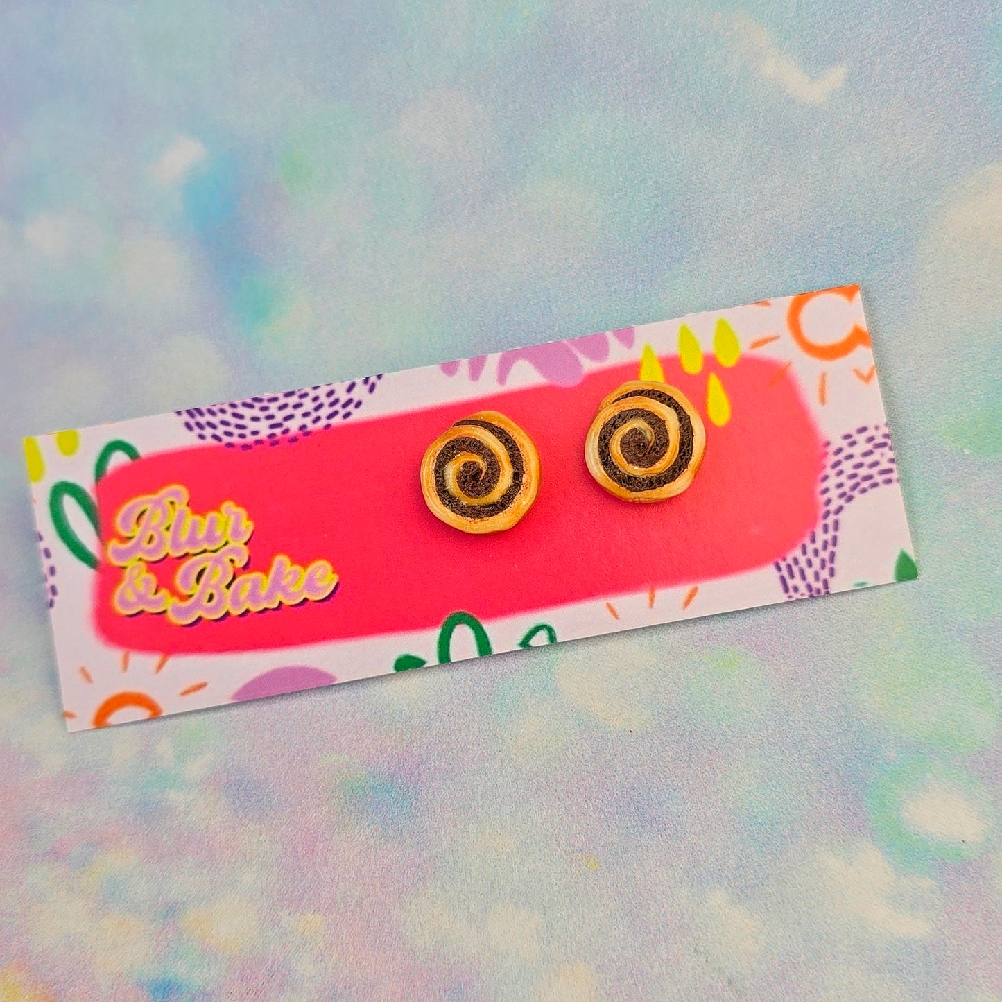 Cinnamon Roll Studs