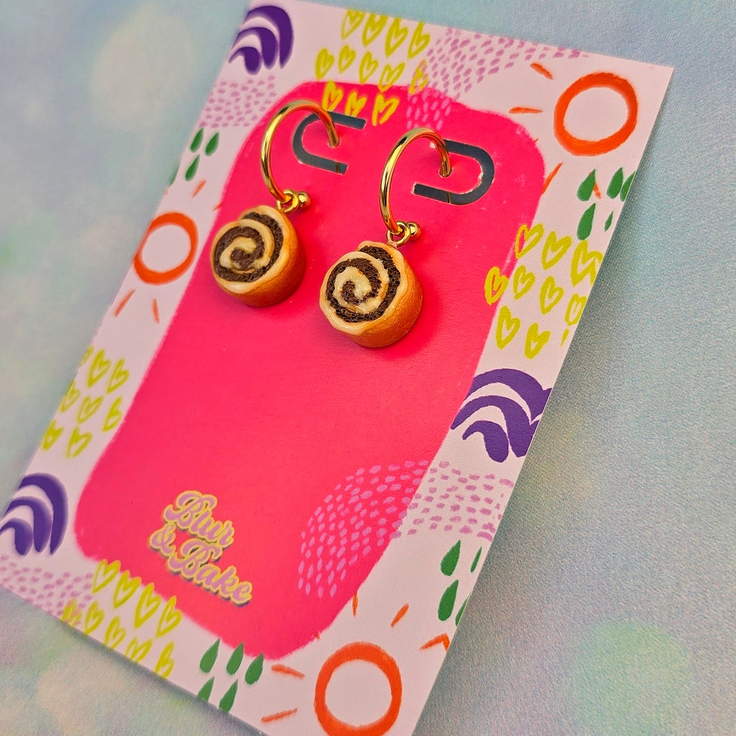 Cinnamon Roll Dangles