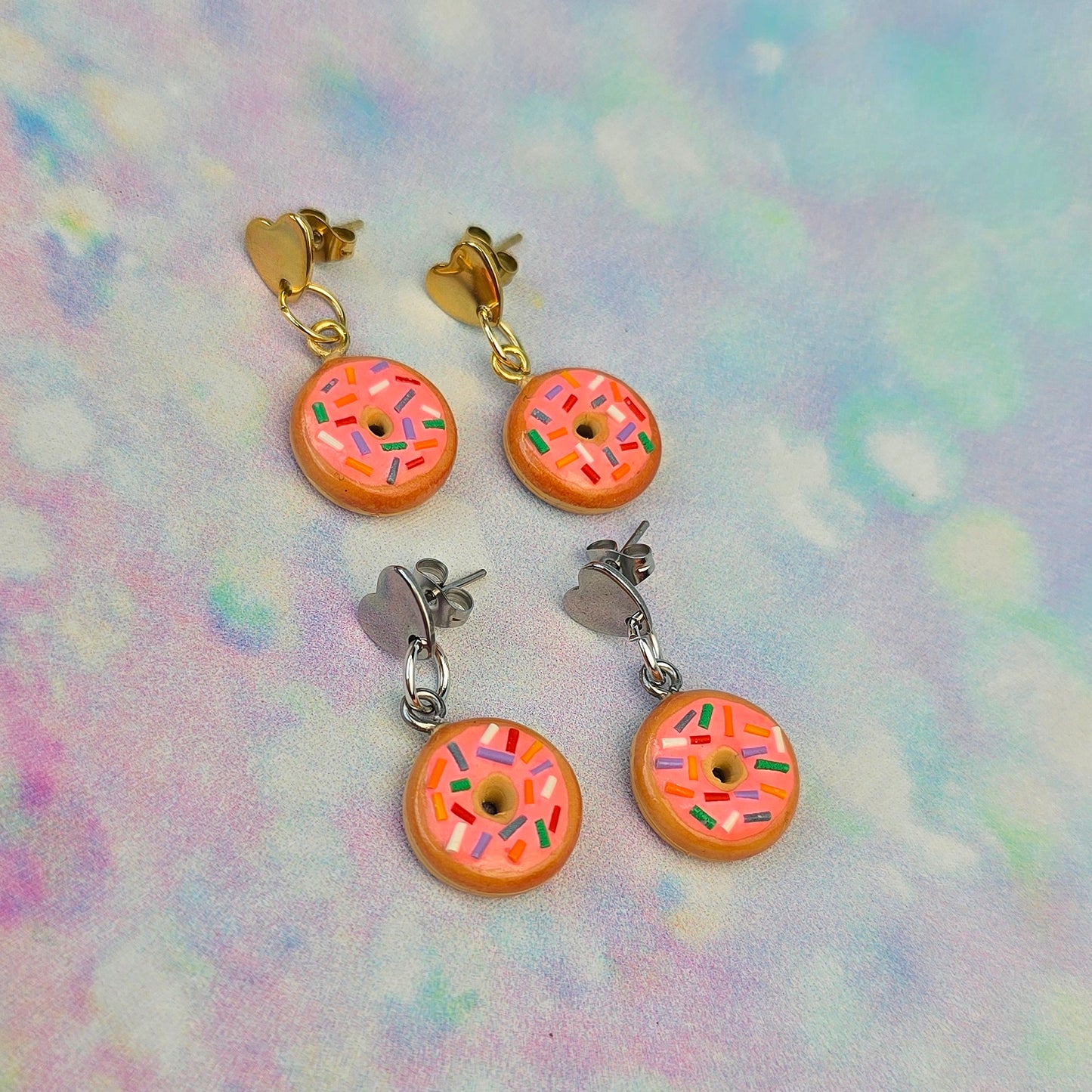 Pink Doughnut Dangles LIMITED EDITION