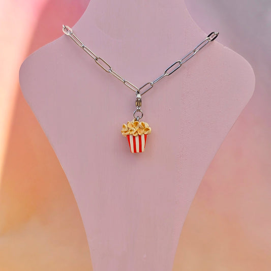 Popcorn Necklace Charm (Charm Only)