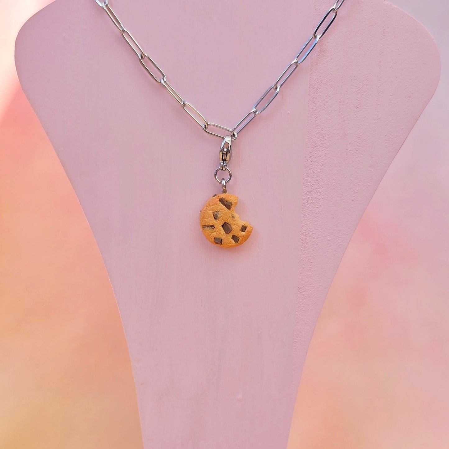 Chocolate Chip Cookie Necklace Charm (Charm Only)