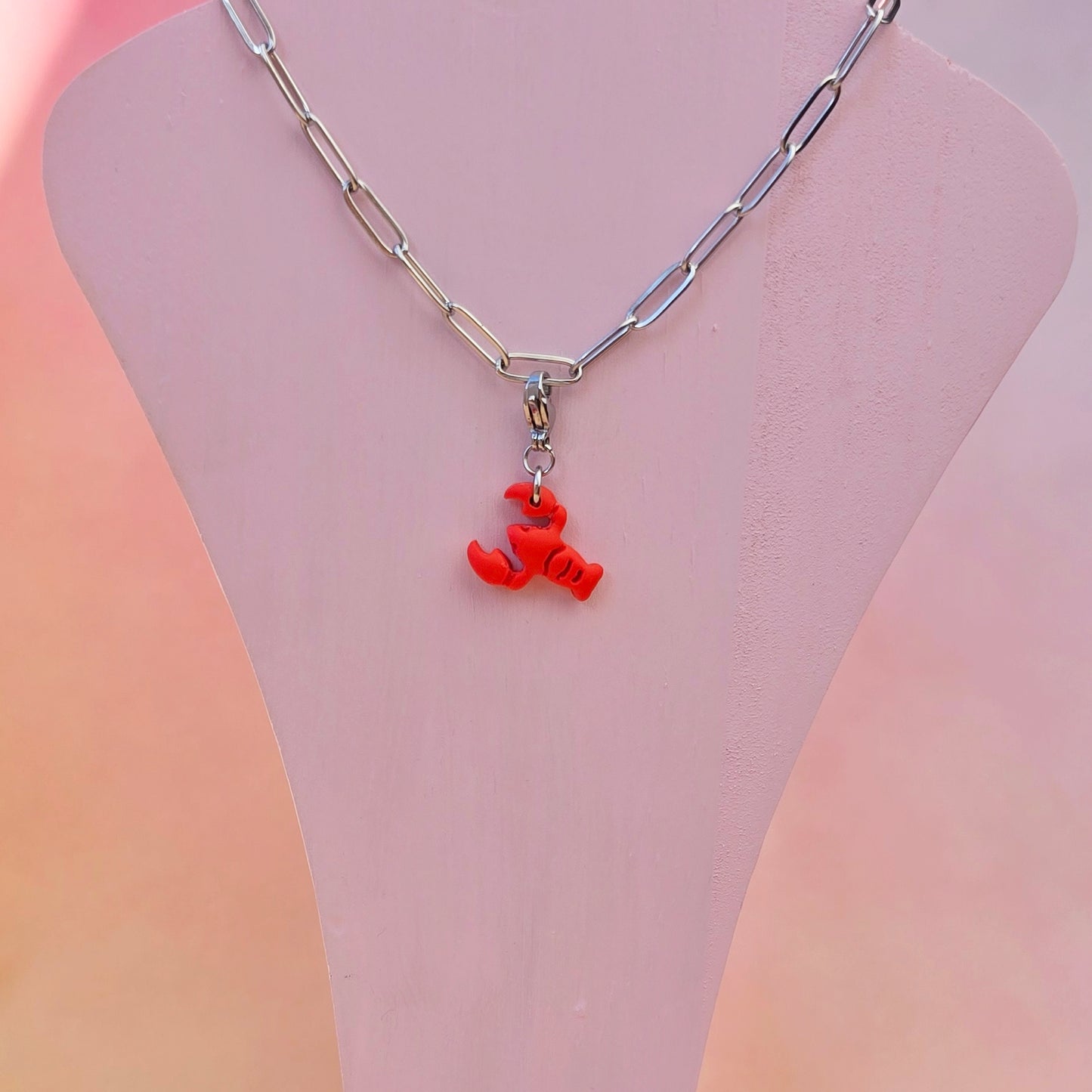Lobster Necklace Charm (Claw) (Charm Only)