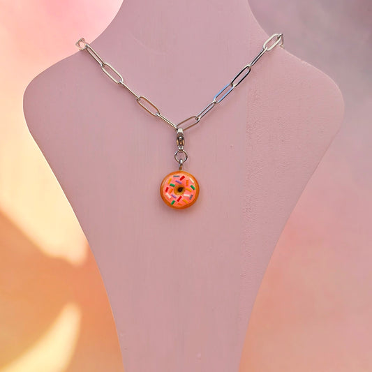 Pink Doughnut Necklace Charm LIMITED EDITION (Charm Only)