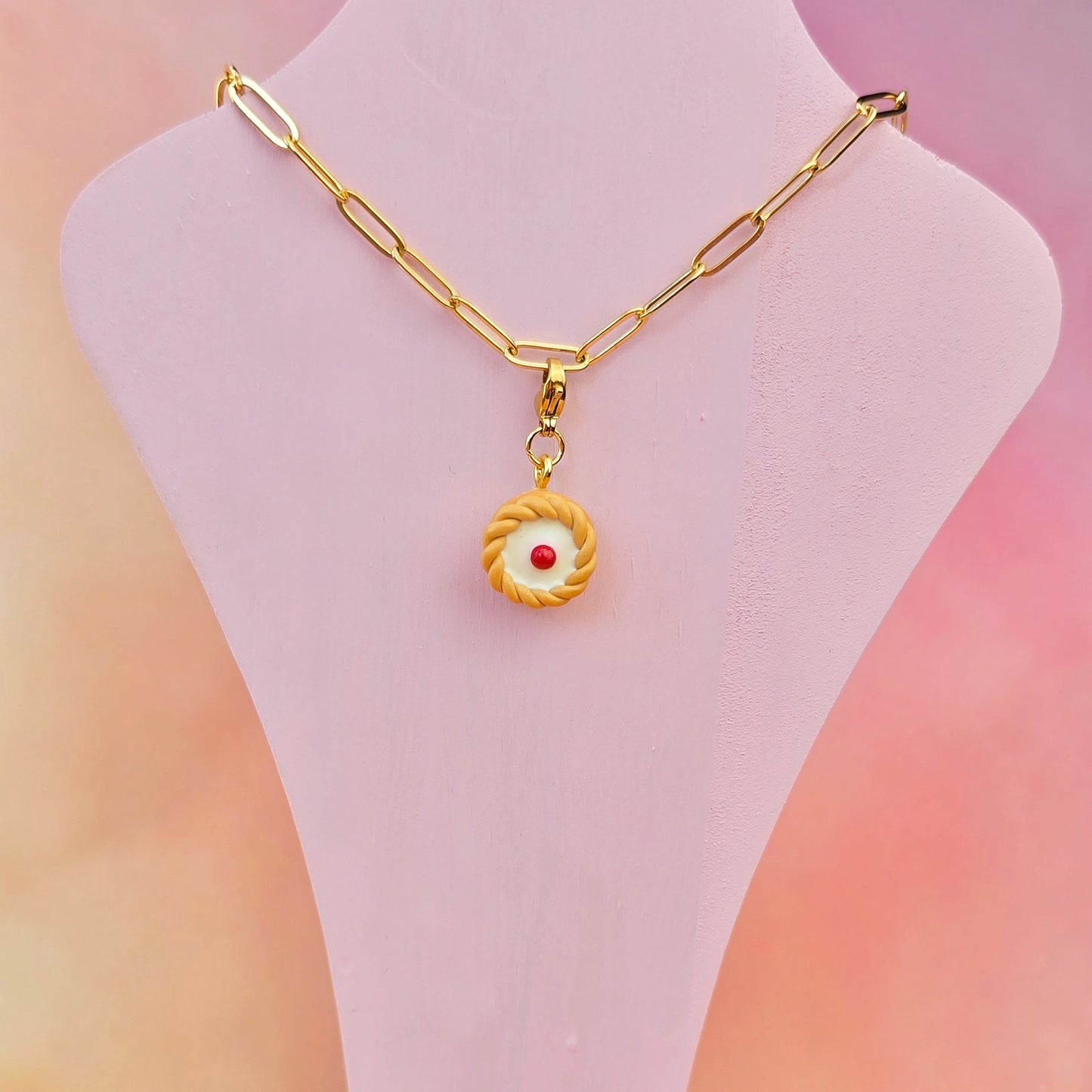 Bakewell Tart Necklace Charm (Charm Only)