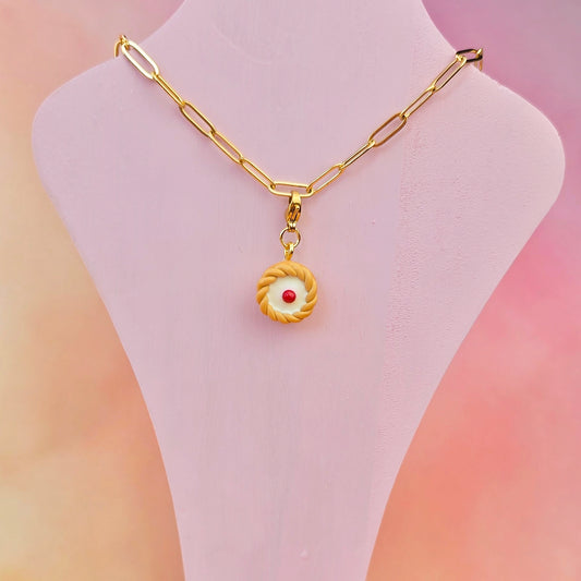 Bakewell Tart Necklace Charm (Charm Only)