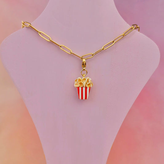 Popcorn Necklace Charm (Charm Only)