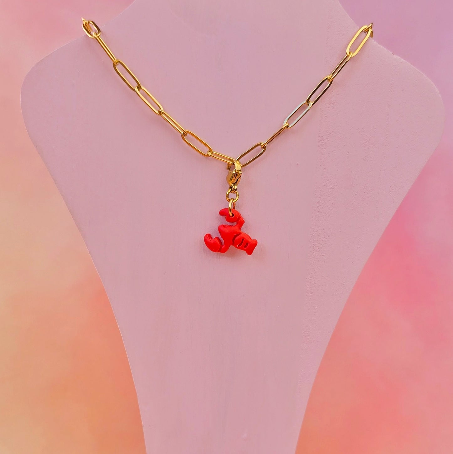 Lobster Necklace Charm (Claw) (Charm Only)