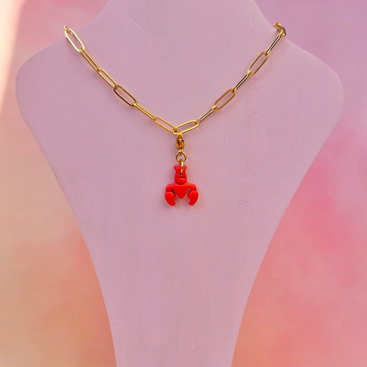 Lobster Necklace Charm (Tail) (Charm Only)