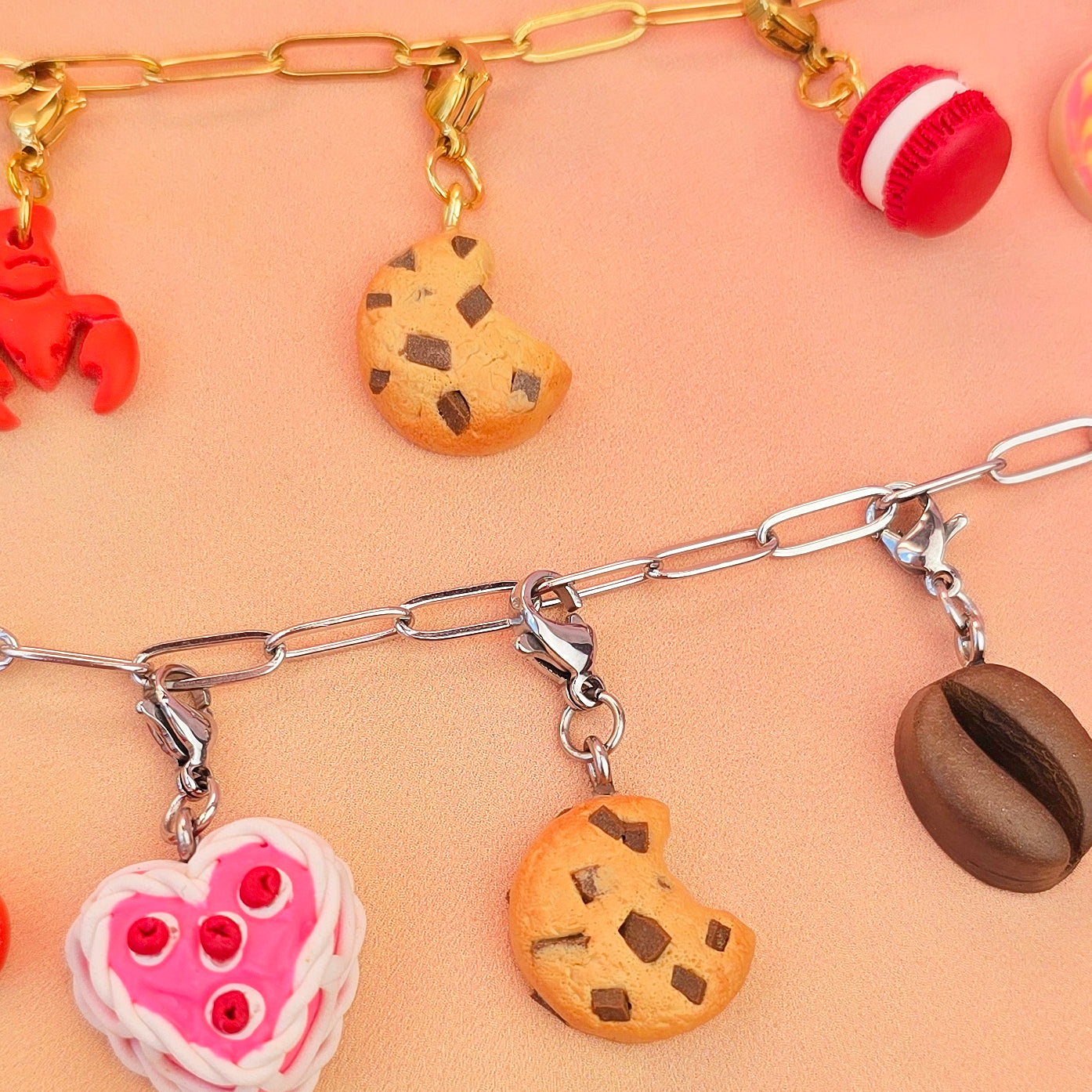 Chocolate Chip Cookie Necklace Charm (Charm Only)