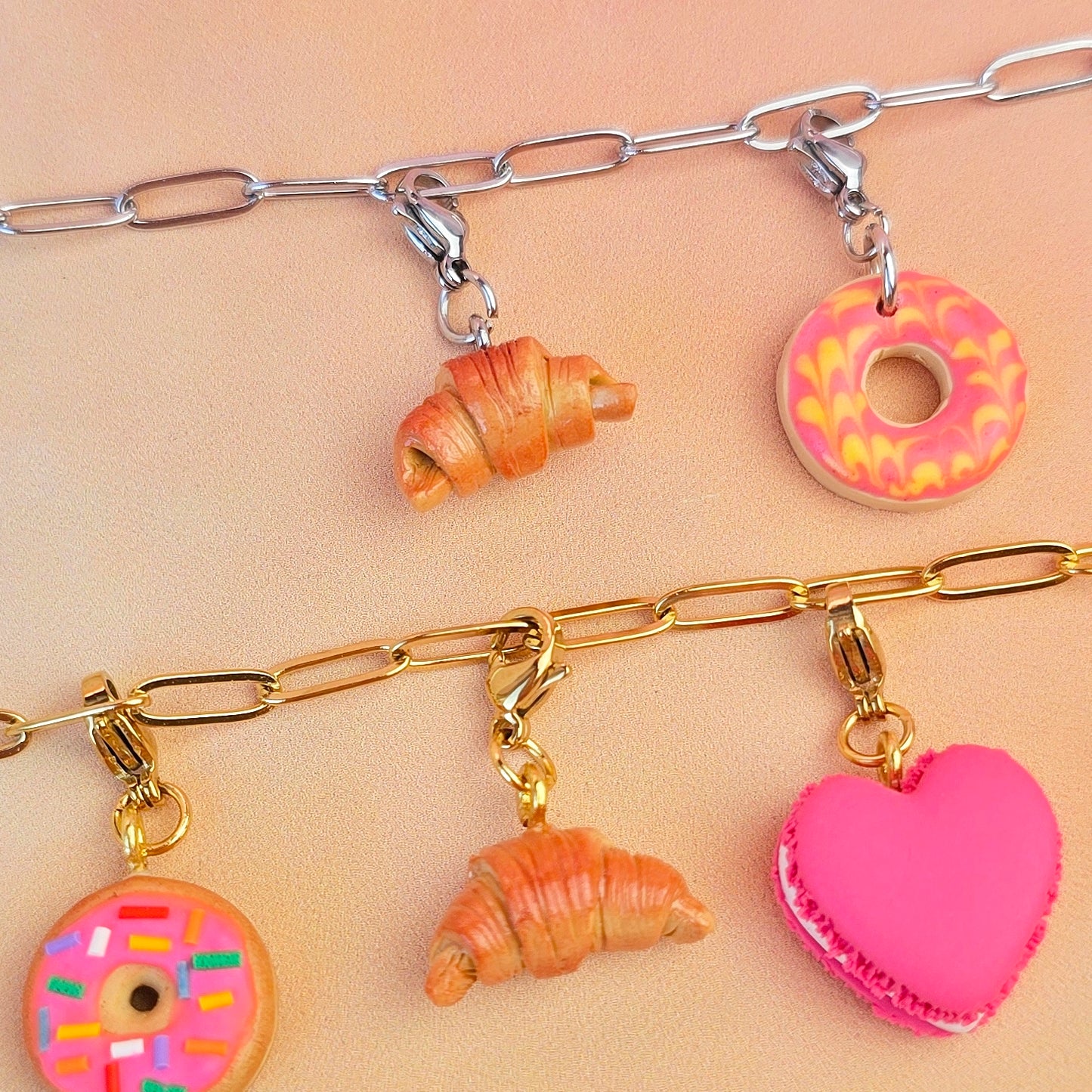 Croissant Necklace Charm (Charm Only)