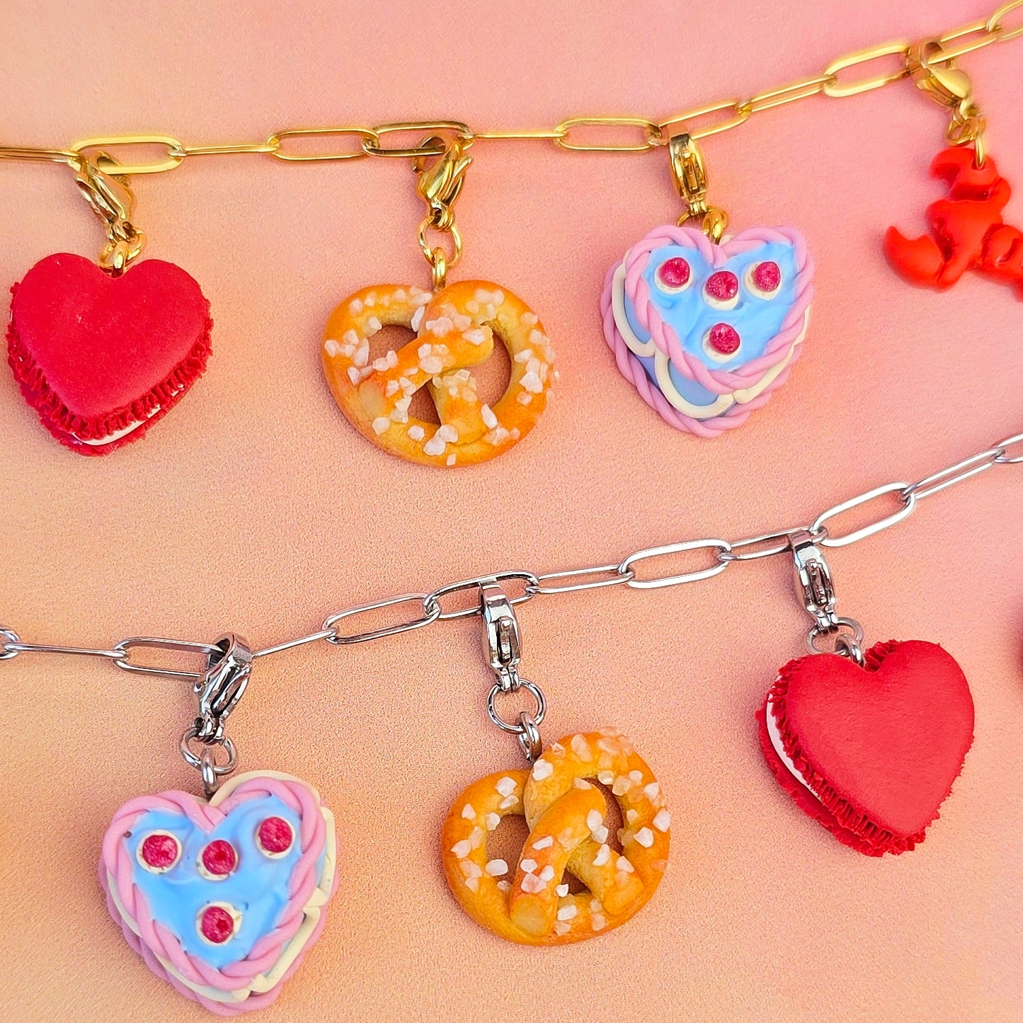 Pretzel Necklace Charm (Charm Only)