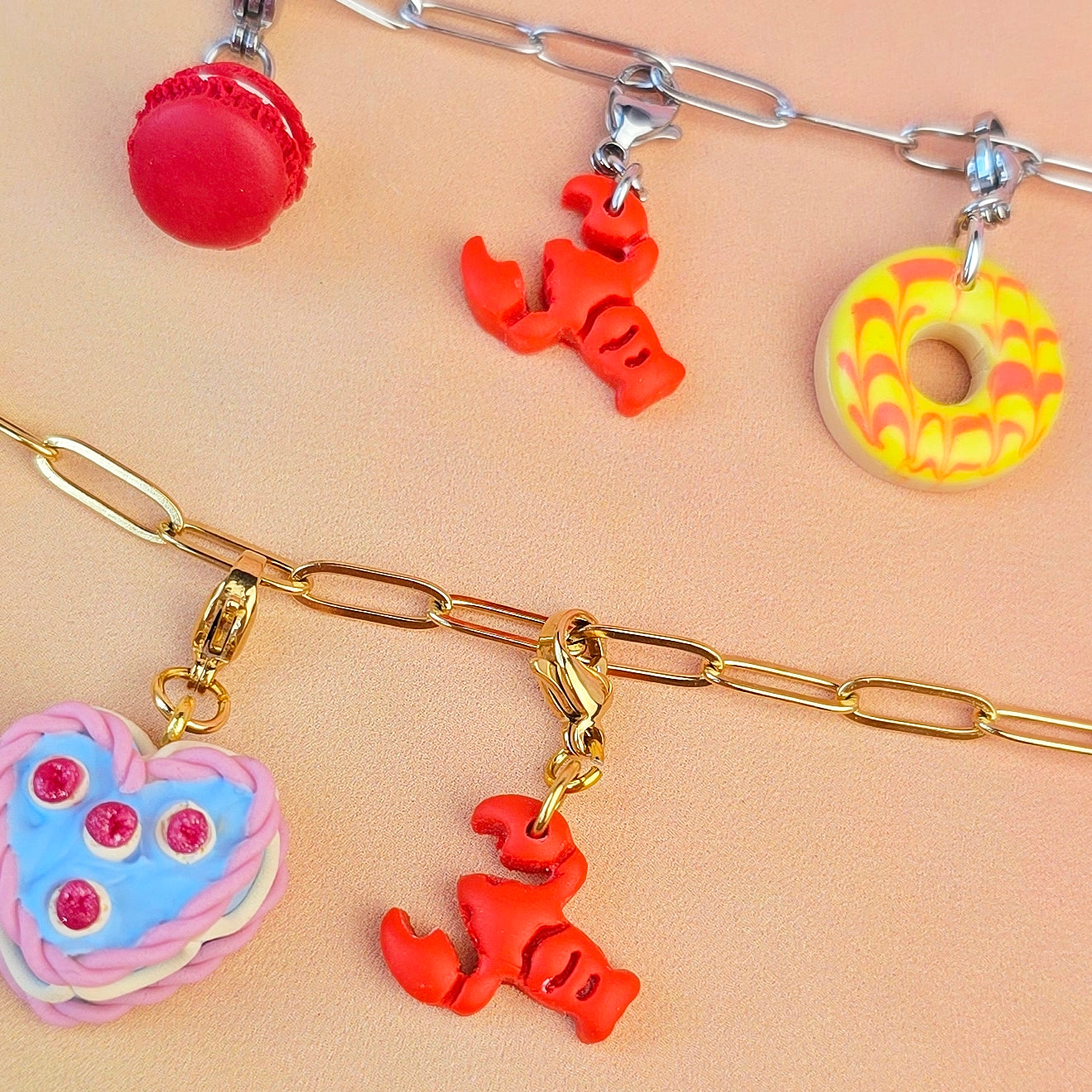 Lobster Necklace Charm (Claw) (Charm Only)