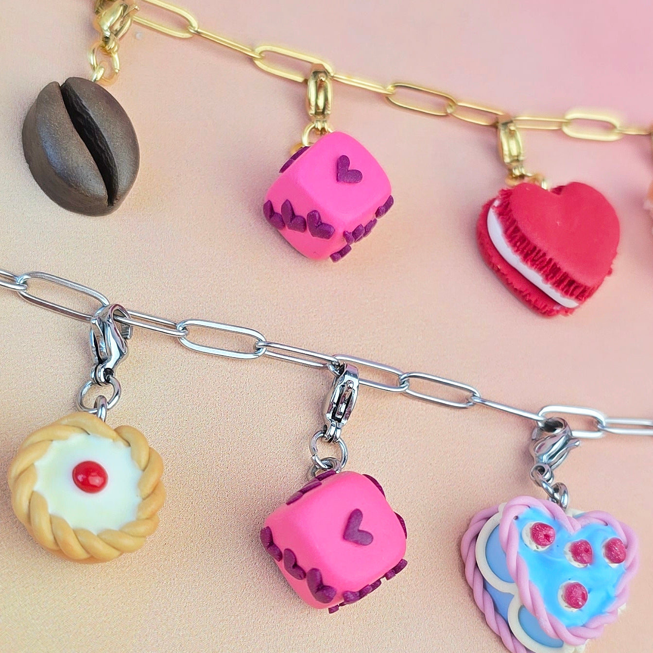 Heart Dice Necklace Charm (Charm Only)