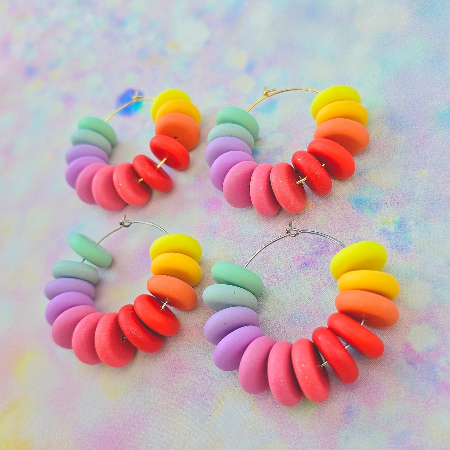 LIMITED EDITION Sugar Rush Large Beaded Hoops
