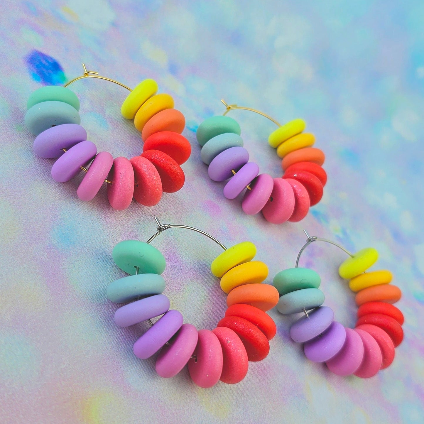 LIMITED EDITION Sugar Rush Large Beaded Hoops