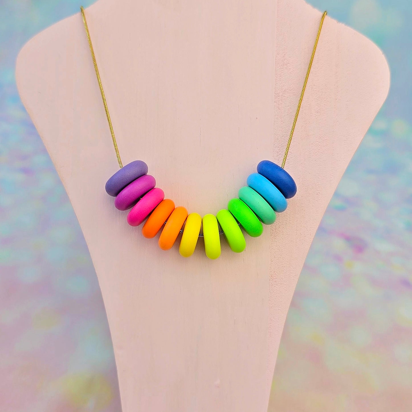 Neon Bouquet Beaded Necklace