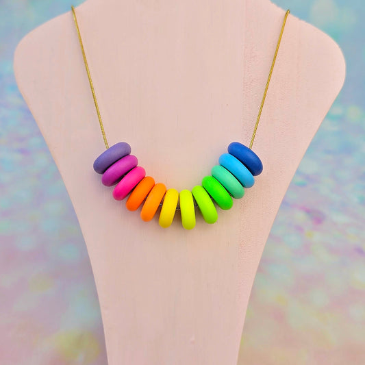 Neon Bouquet Beaded Necklace