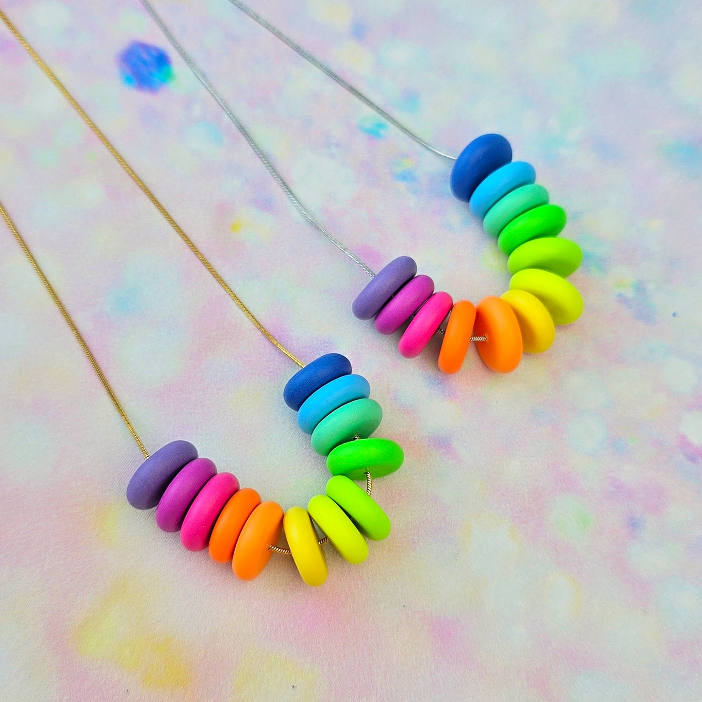Neon Bouquet Beaded Necklace