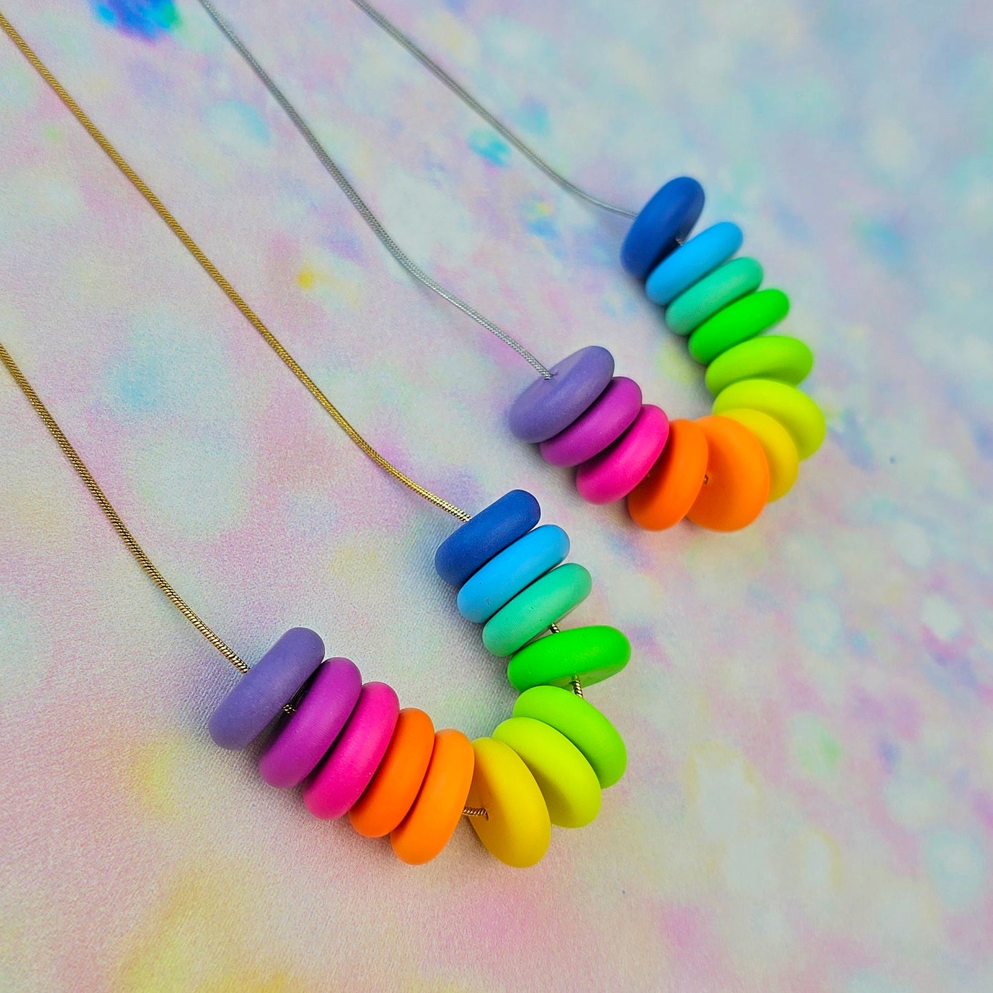 Neon Bouquet Beaded Necklace