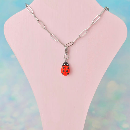 Mini Ladybird Necklace Charm (Charm Only)