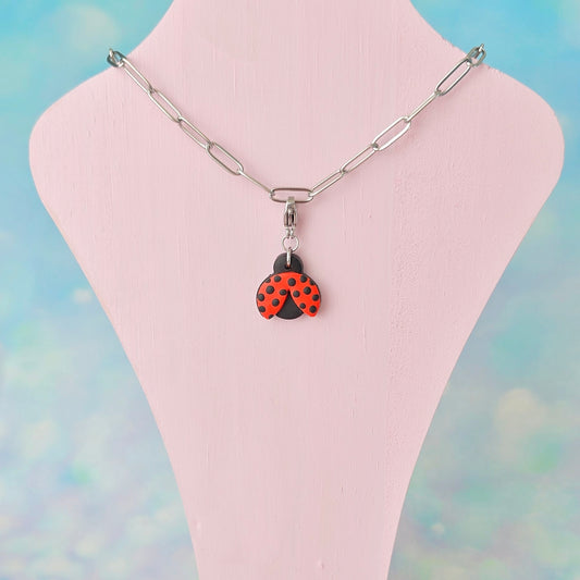Larger Ladybird Necklace Charm (Charm Only)