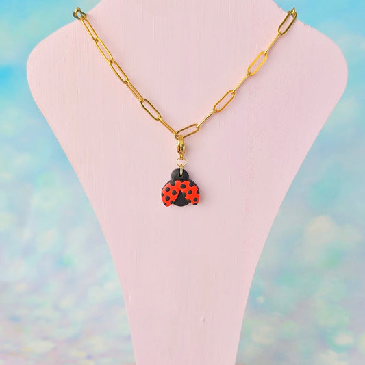 Larger Ladybird Necklace Charm (Charm Only)