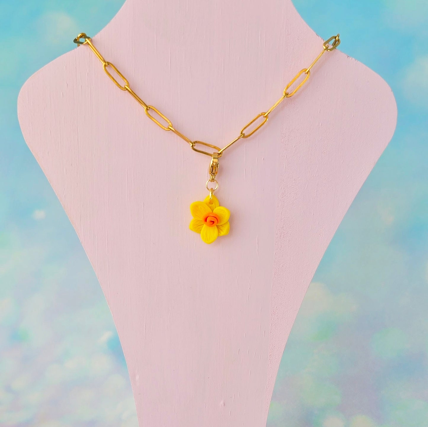 Daffodil Necklace Charm (Charm Only)