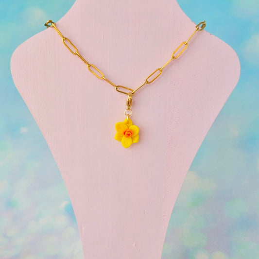 Daffodil Necklace Charm (Charm Only)