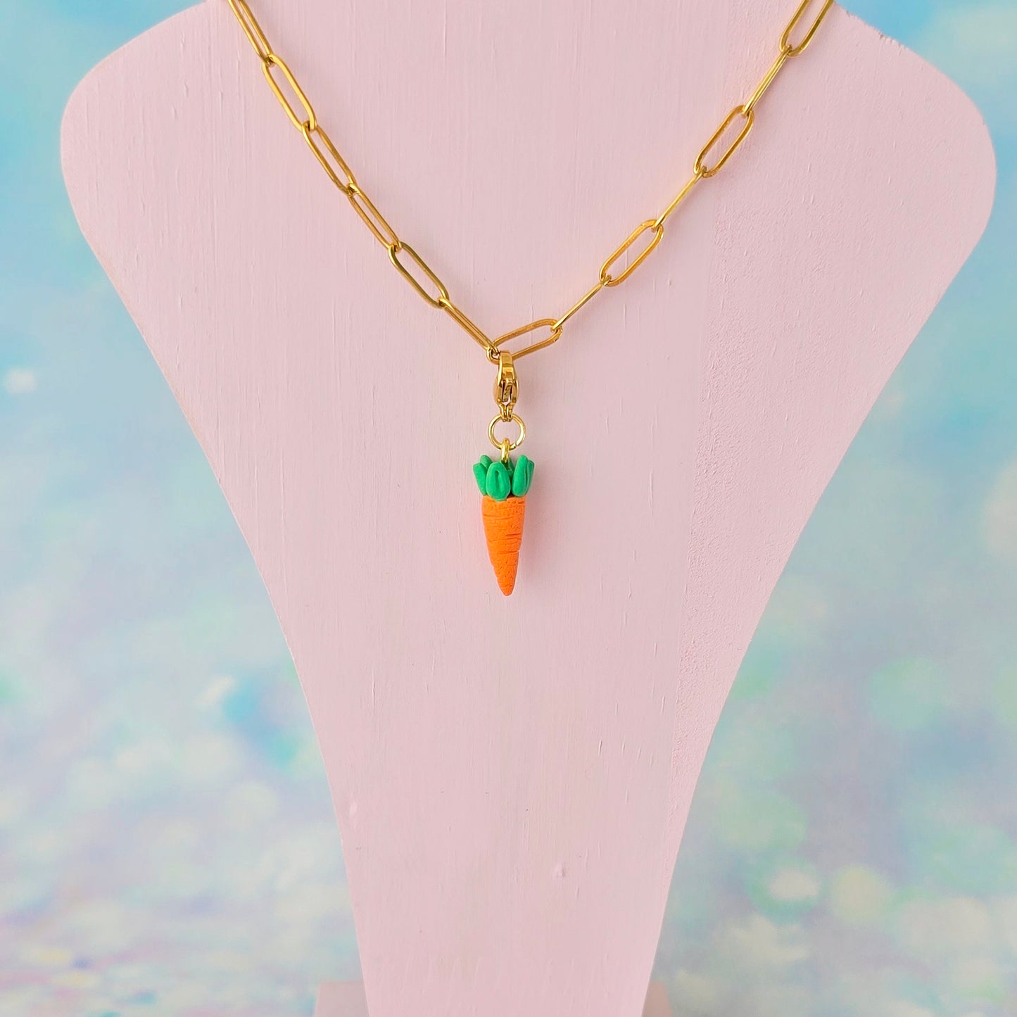 Carrot Necklace Charm (Charm Only)