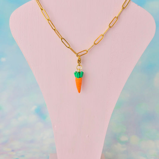 Carrot Necklace Charm (Charm Only)