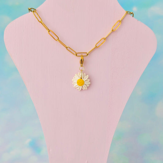 Daisy Necklace Charm (Charm Only)