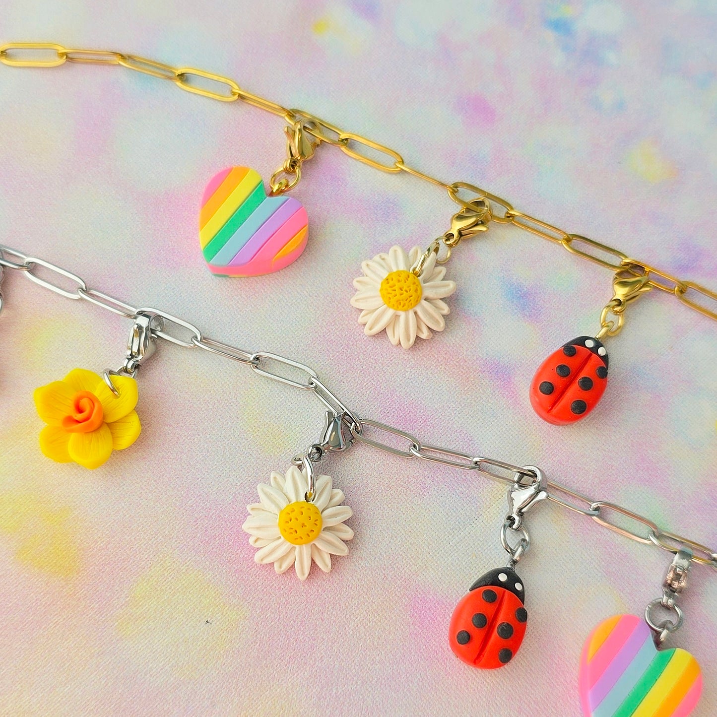 Daisy Necklace Charm (Charm Only)