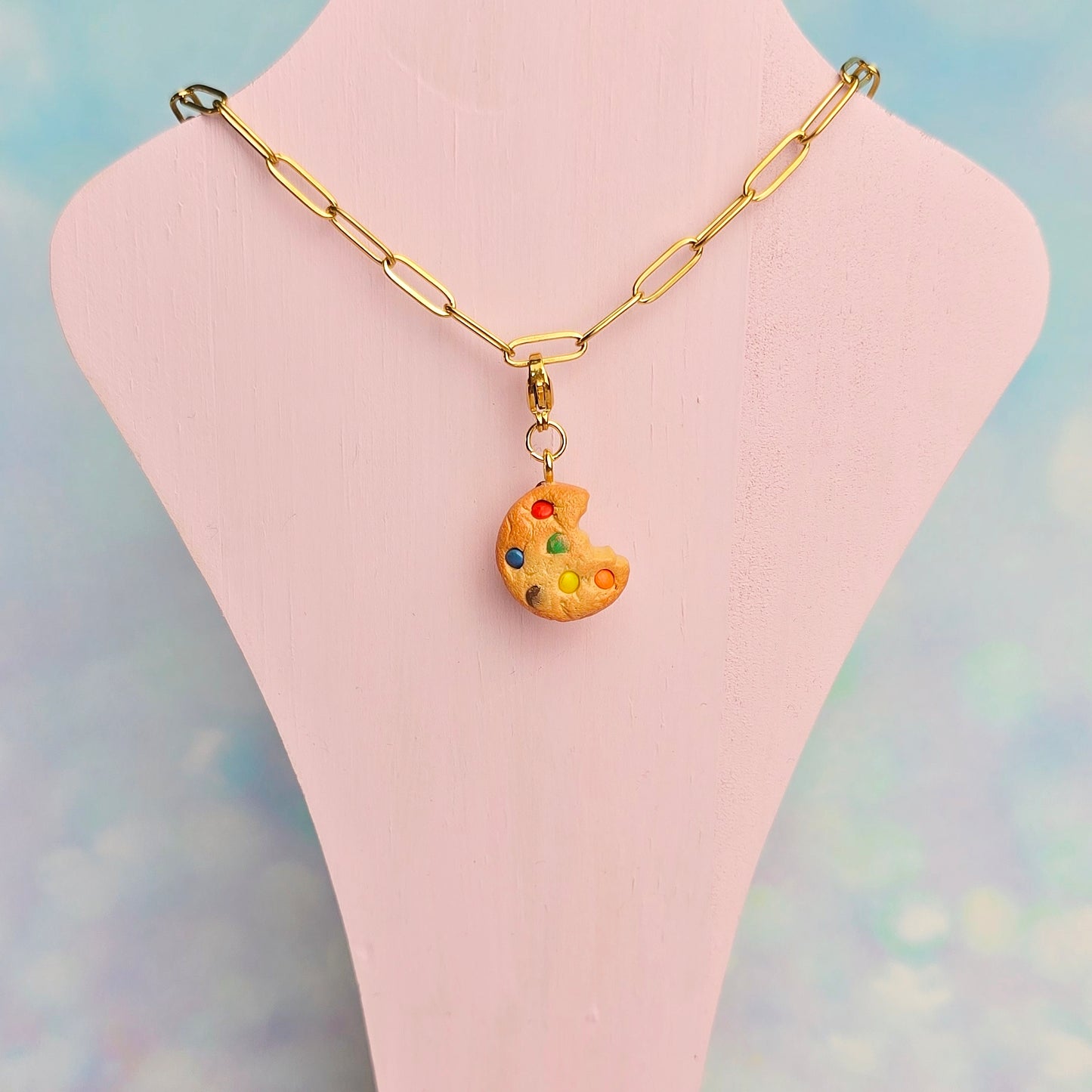 Rainbow Cookie Necklace Charm (Charm Only)