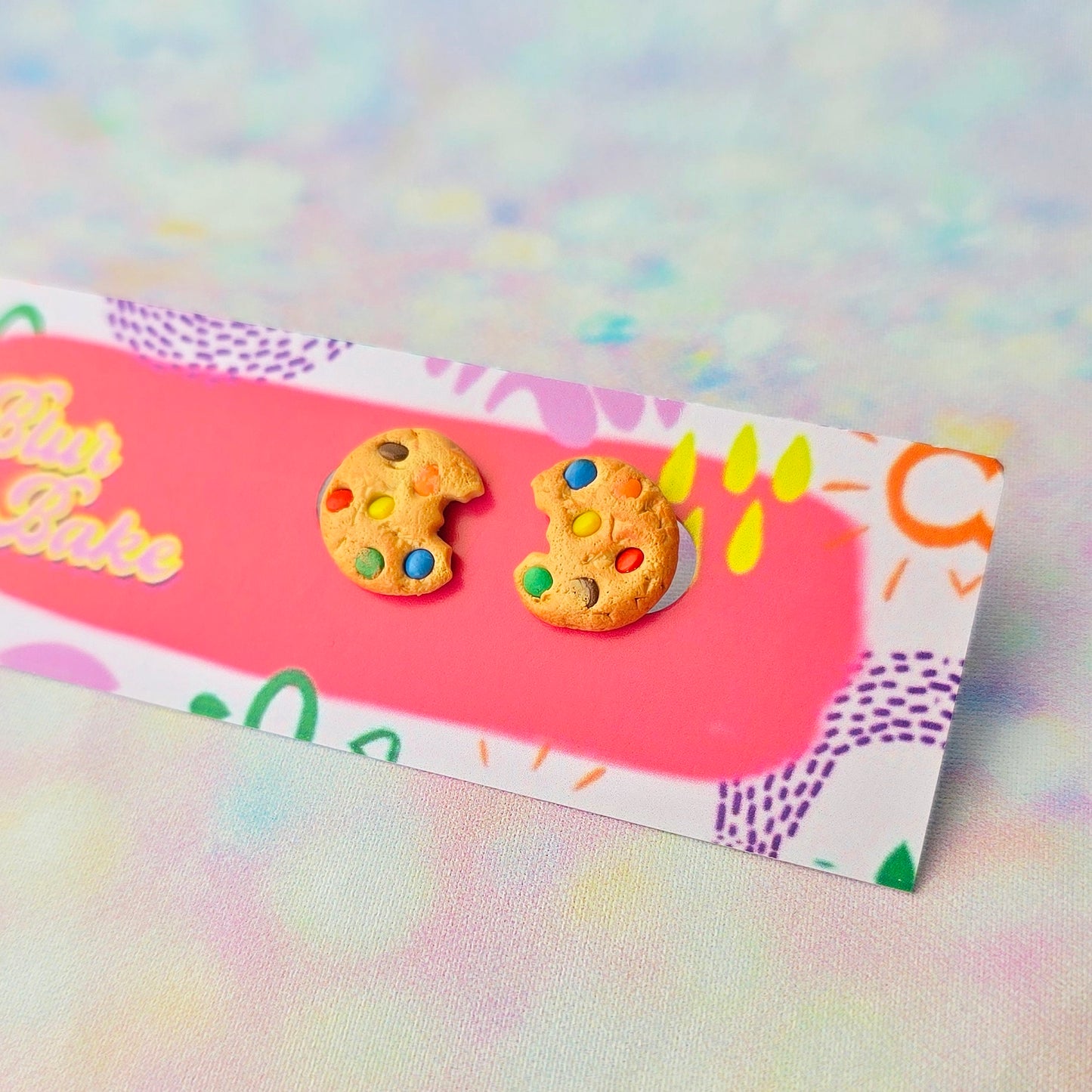 Rainbow Cookie Studs