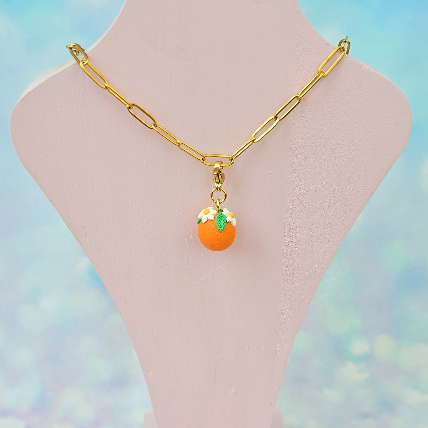 Orange Necklace Charm (Charm Only)