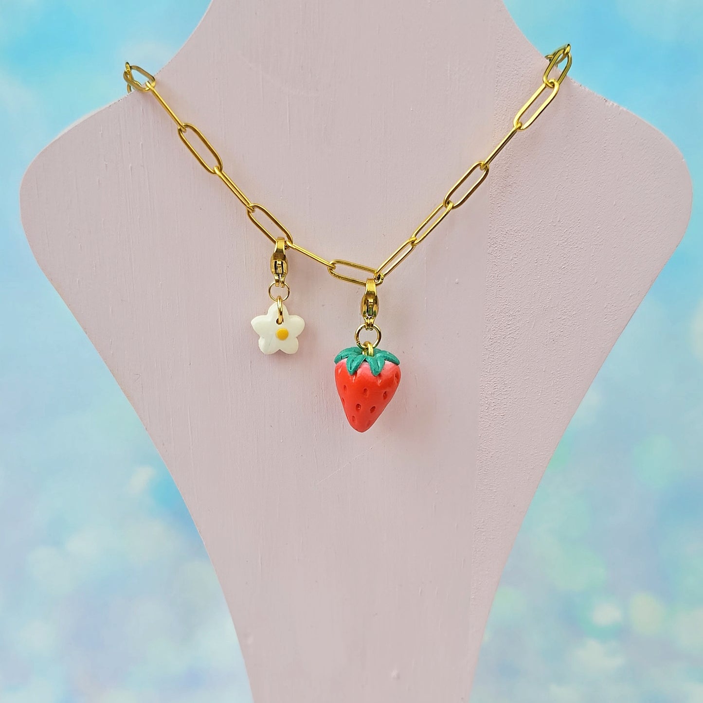 Flower Spacer Necklace Charm (Charm Only)