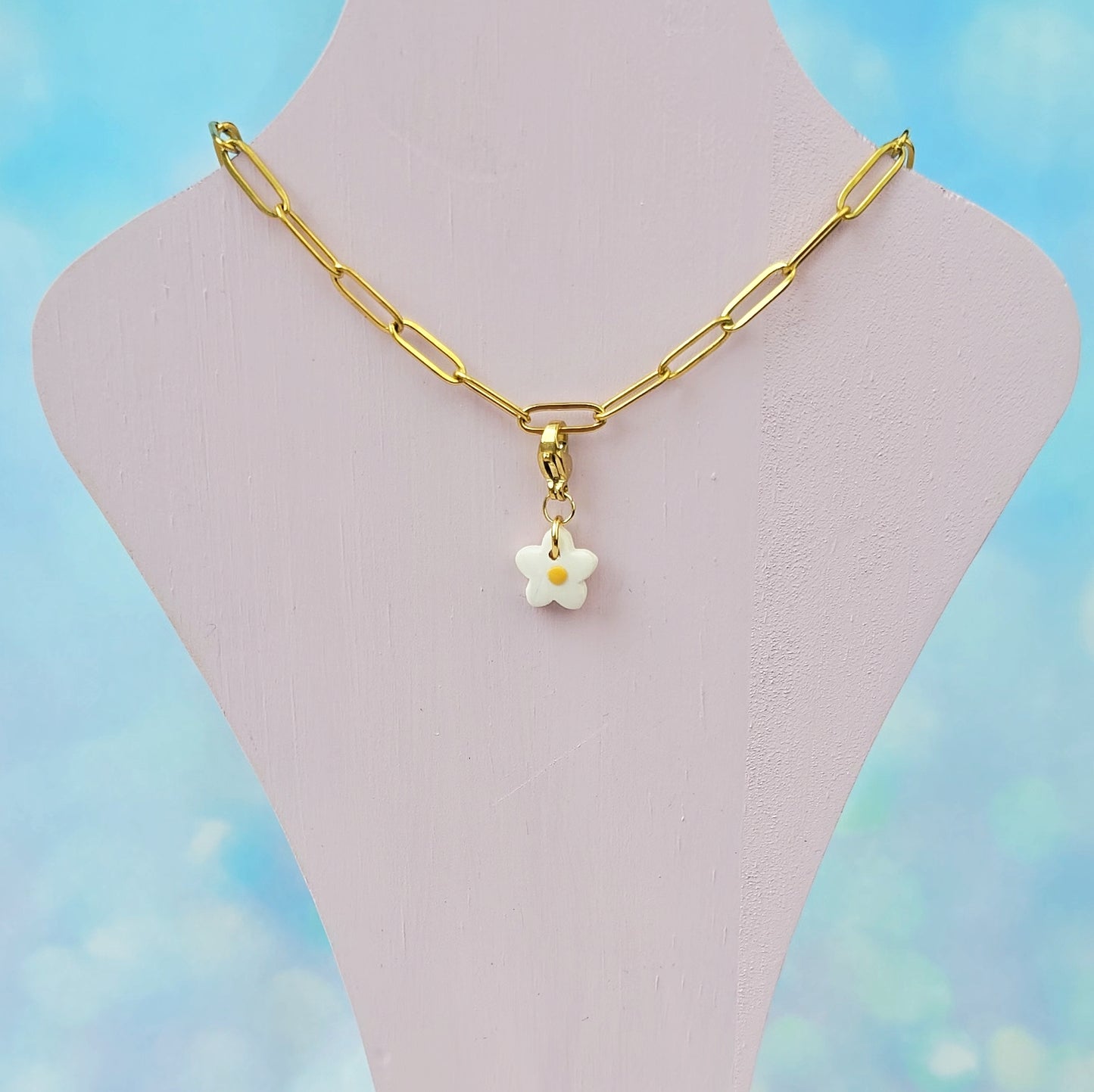 Flower Spacer Necklace Charm (Charm Only)