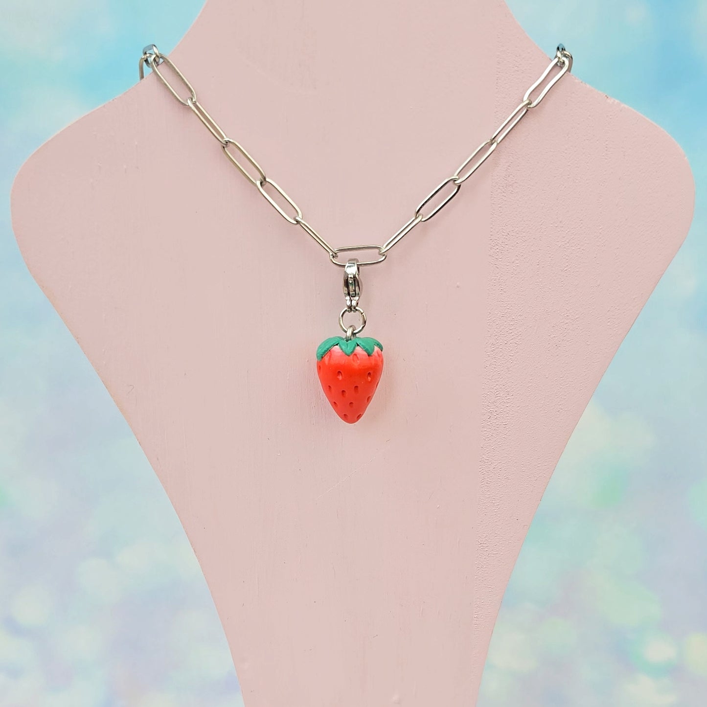 Strawberry Necklace Charm (Charm Only)