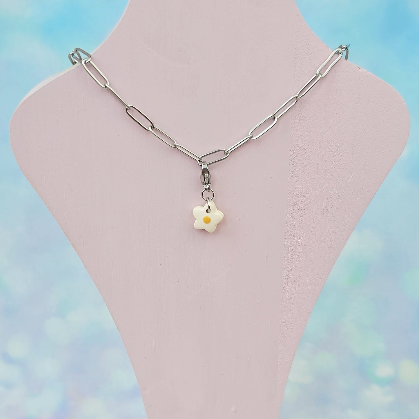 Flower Spacer Necklace Charm (Charm Only)