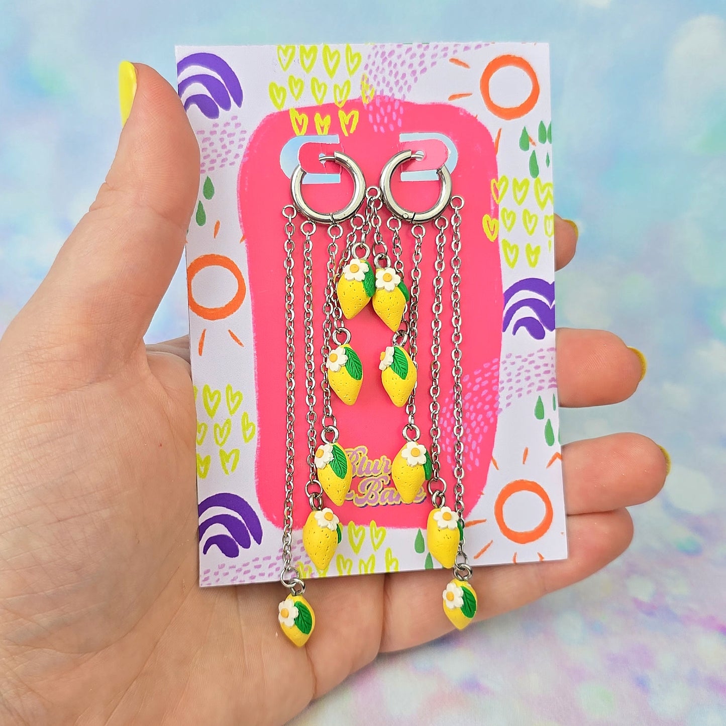 LIMITED EDITION Lemon 5 Drop Dangles