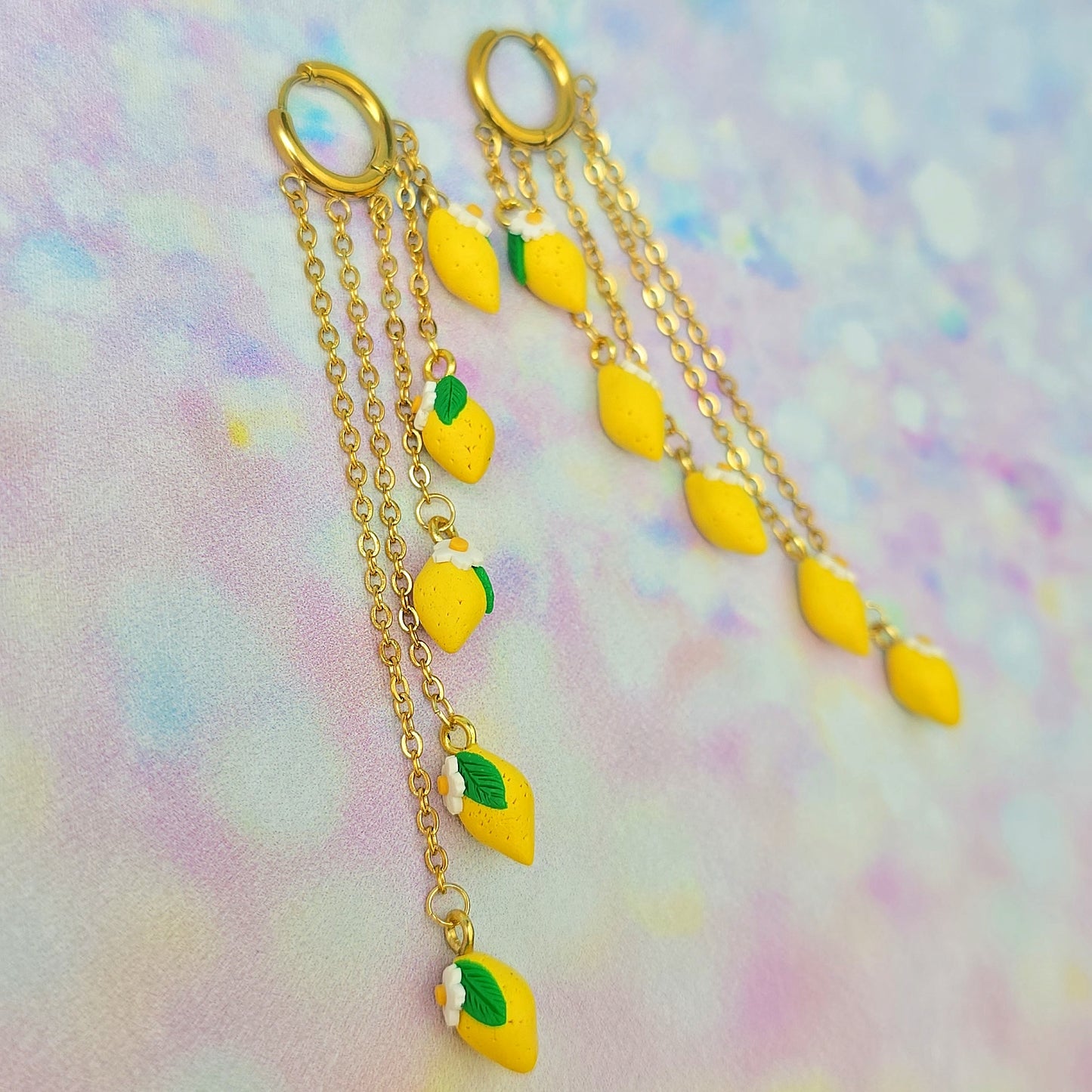 LIMITED EDITION Lemon 5 Drop Dangles
