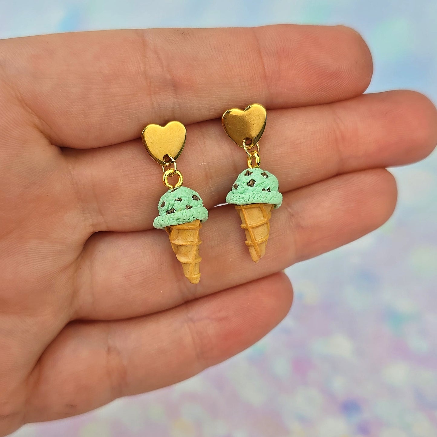 Mint Chocolate Chip Ice Cream Dangles