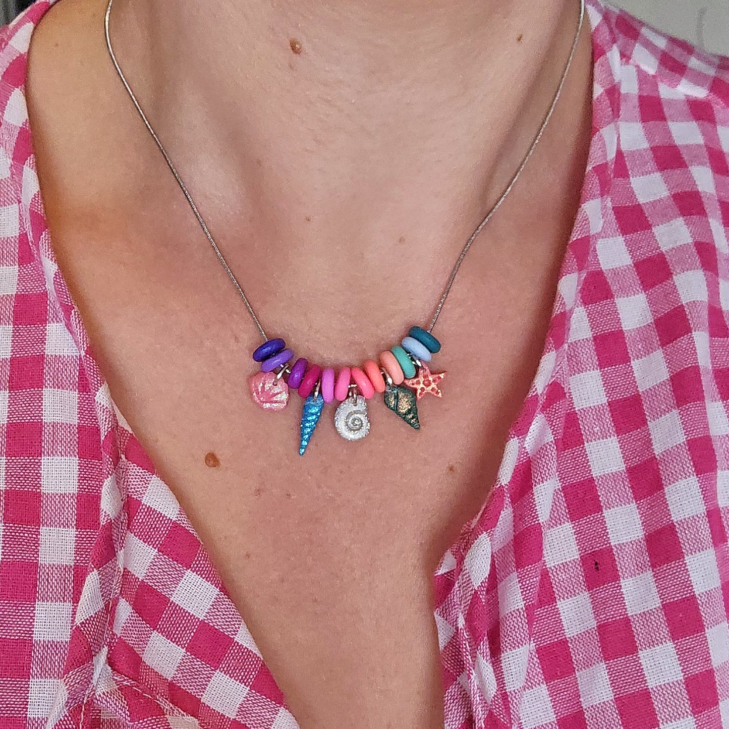 Mermaid Magic Mini Beaded Necklace (With Charms)