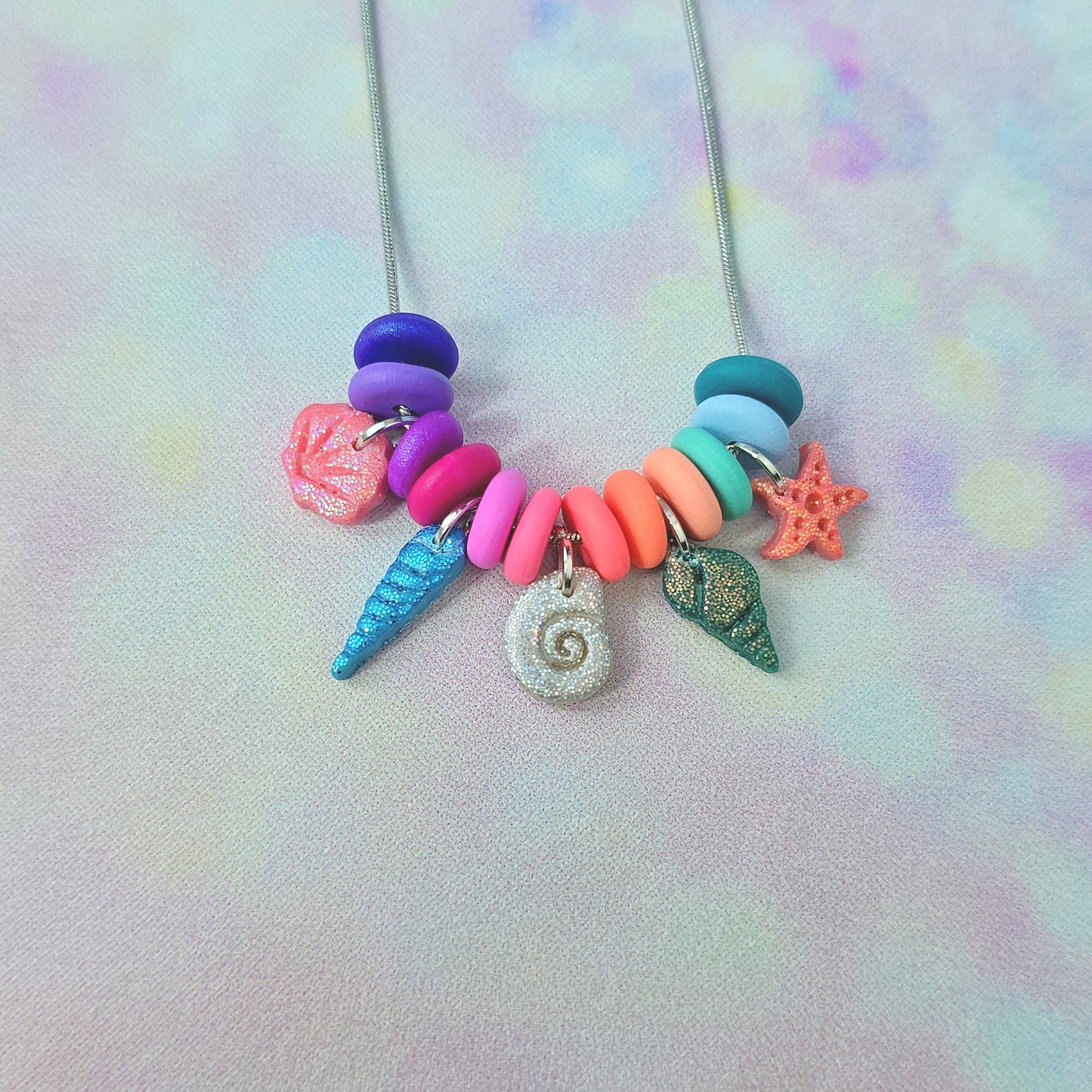 Mermaid Magic Mini Beaded Necklace (With Charms)