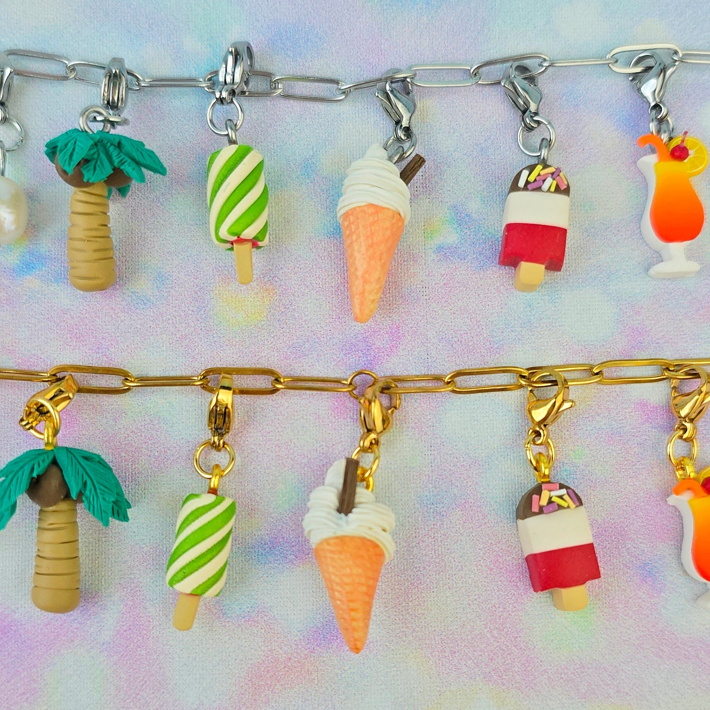 Flake Ice Cream Necklace Charm (Charm Only)