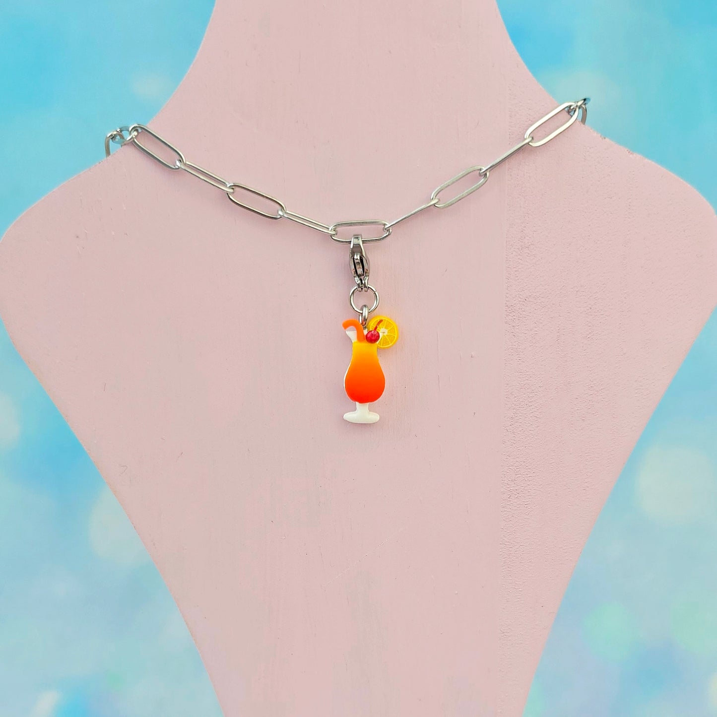 Cocktail Necklace Charm (Charm Only)