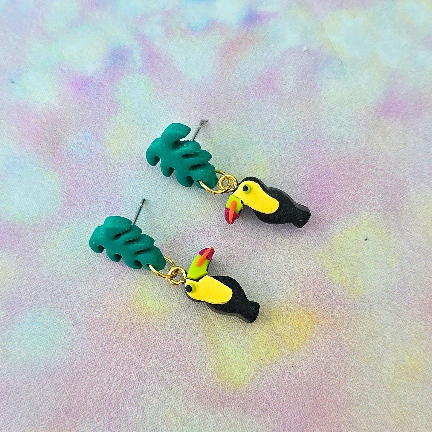 Toucan and Monstera Dangles (Copy)