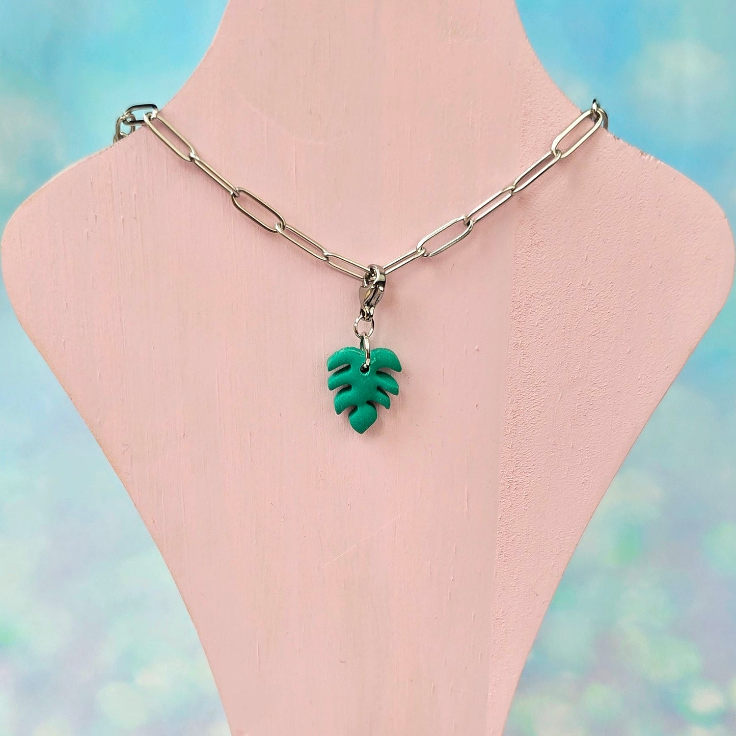 Monstera Necklace Charm (Charm Only)