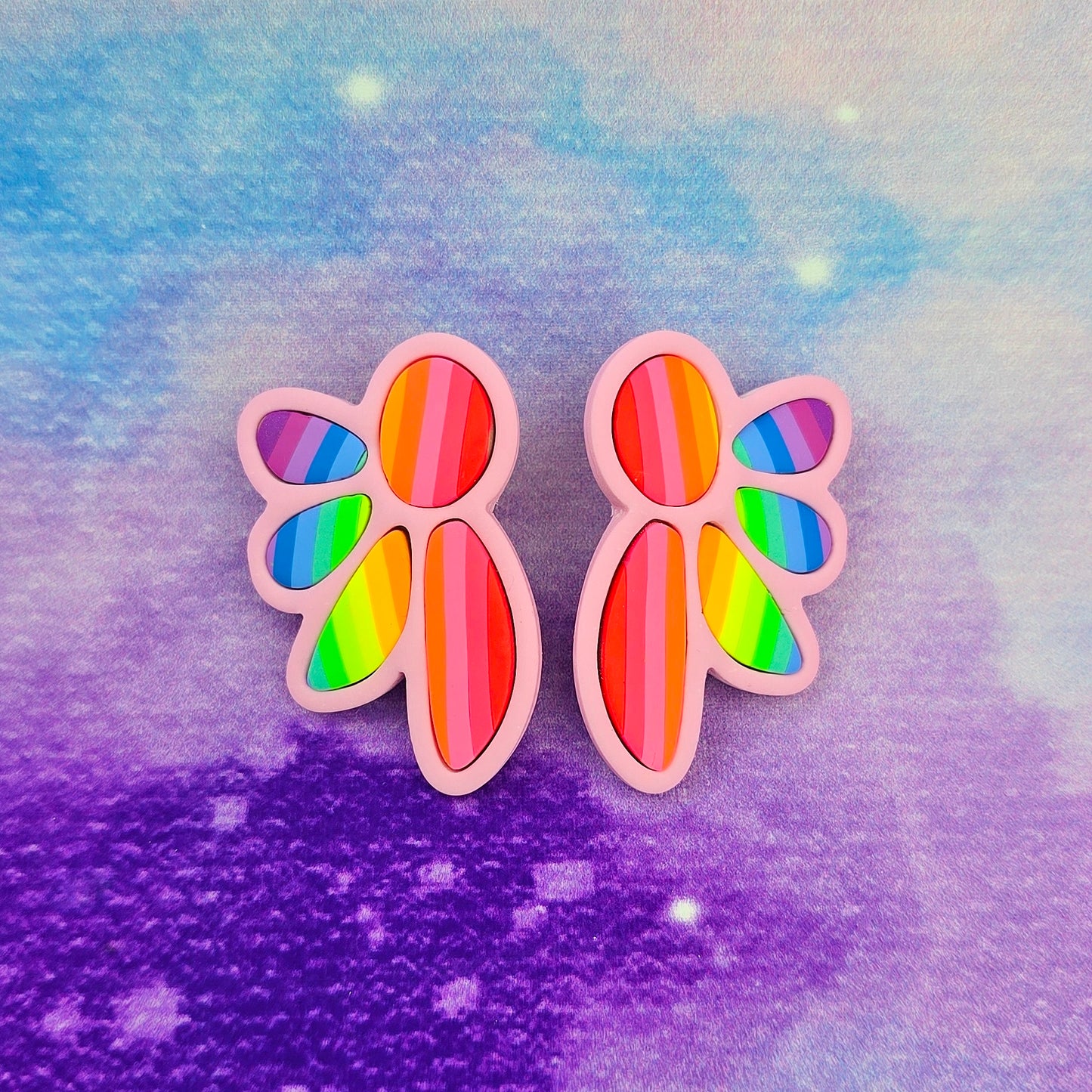 LIMITED EDITION Neon Night's Statement Studs