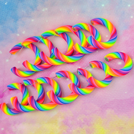 LIMITED EDITION Neon Night's Twisted Hoops